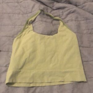L green halter top